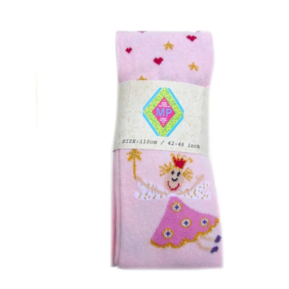 NWT Baby Girl MP Tights Pink Fairy Princess & Red Hearts 12M 18m Hanna Andersen
